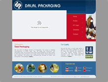 Tablet Screenshot of dalalpackaging.com